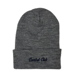 BEANIE - HEATHER GREY/BLUE
